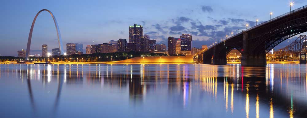 Città di St. Louis skyline