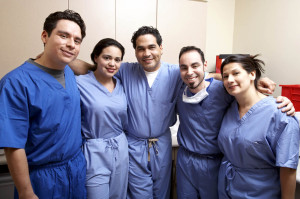 Group of medical imaging employees