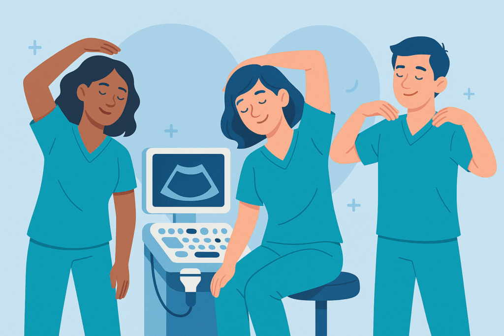 Sonographers stretching