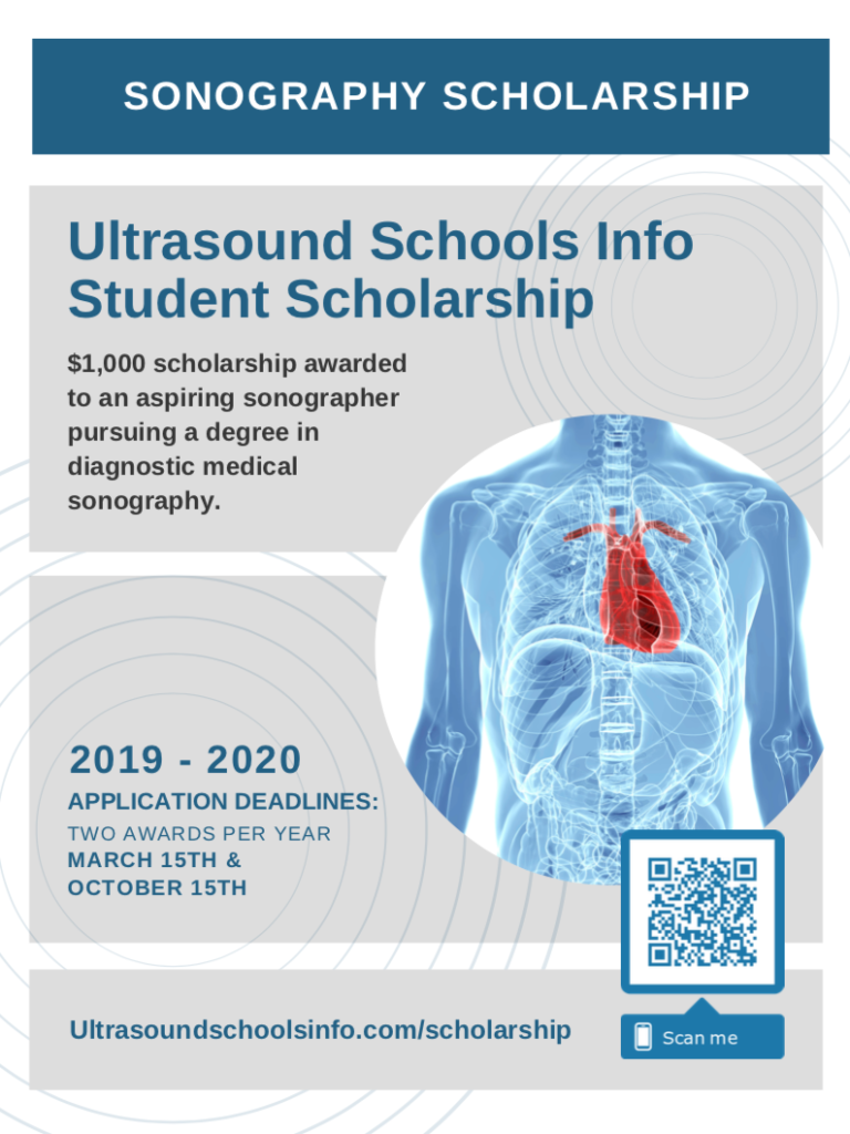 sonography scholarship poster