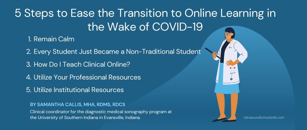 Steps to Ease the Transition to Online Learning in the Wake of COVID-19