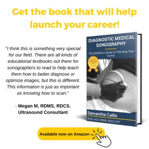 Ad for Diagnostic Medical Sonography career book